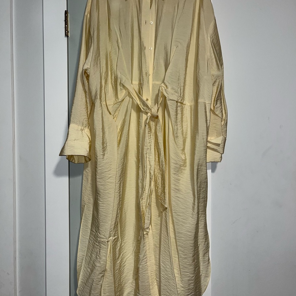 Yellow H&M tie dress